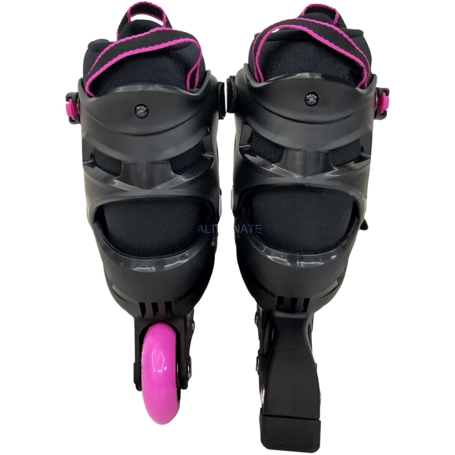 L.A. Sports Inline Skates Soft-Boot Stripes Gr. 29-33, Inline-Skates (pink/schwarz, Verstellbar) 3 L.A. Sports Inline Skates Soft-Boot Stripes Gr. 29-33, Inline-Skates (pink/schwarz, Verstellbar) – Bild 3