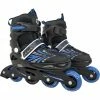 L.A. Sports Inline Skates Soft-Boot Stripes Gr. 33-37, Inline-Skates (blau/schwarz, Verstellbar)