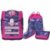 Schulbedarf McNeill Ergo PRIMERO McLight Pearl, Schulranzen (violett/rosa, 4 Teilig)