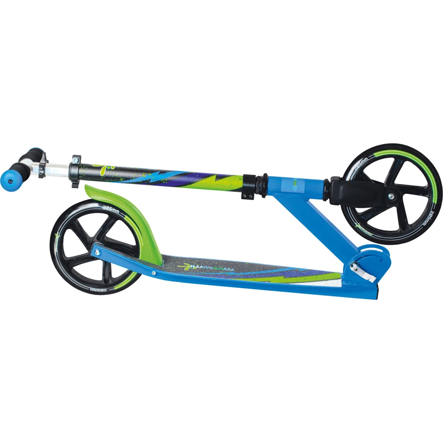 Muuwmi Aluminium Scooter 205 Mm (blau/grün) 2 Muuwmi Aluminium Scooter 205 Mm (blau/grün) – Bild 2
