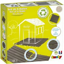 Gartenspielgeräte Smoby Bodenplatten-Set Mit Klicksystem, Gartenspielgerät (6 Platten)