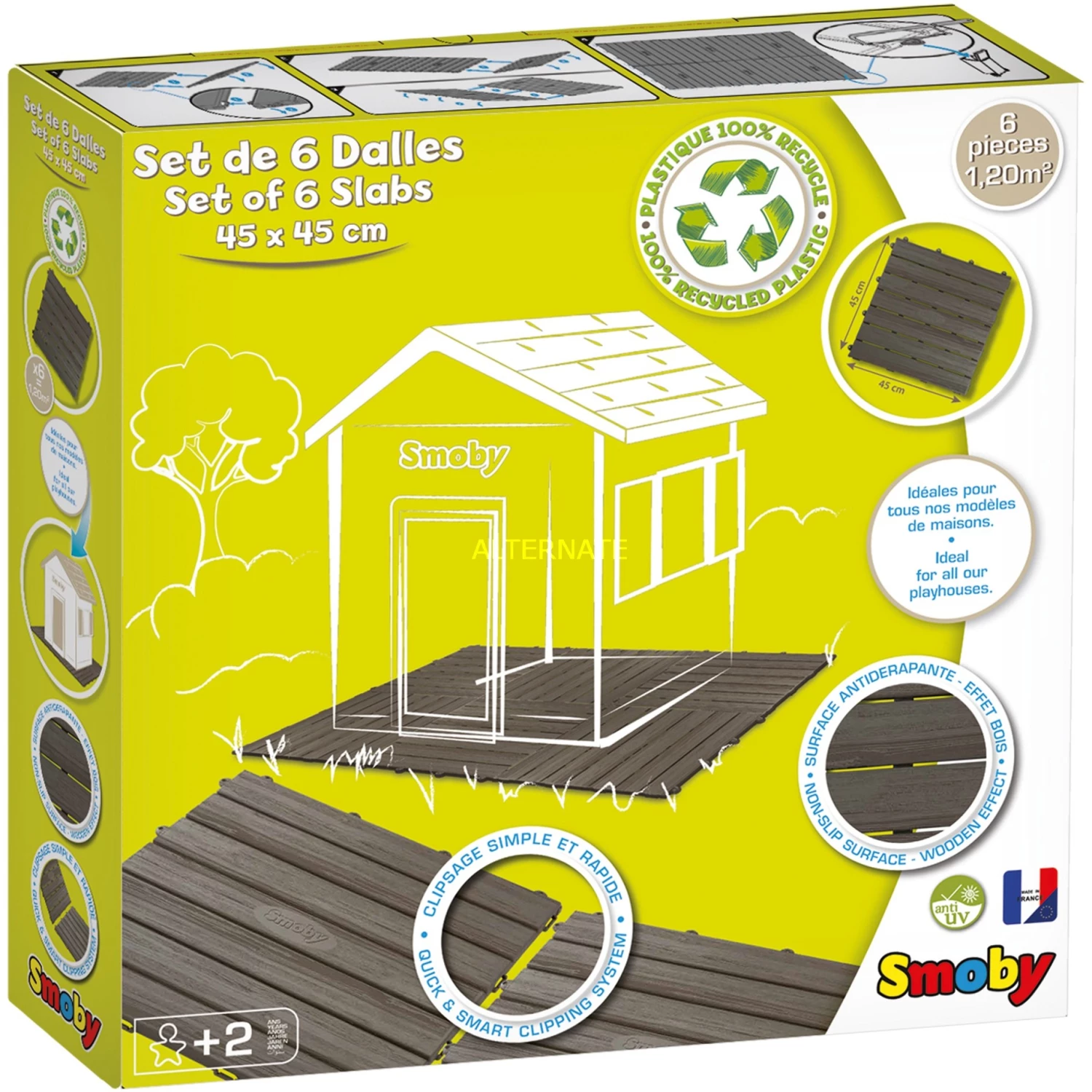 Gartenspielgeräte Smoby Bodenplatten-Set Mit Klicksystem, Gartenspielgerät (6 Platten) 1 Gartenspielgeräte Smoby Bodenplatten-Set Mit Klicksystem, Gartenspielgerät (6 Platten)