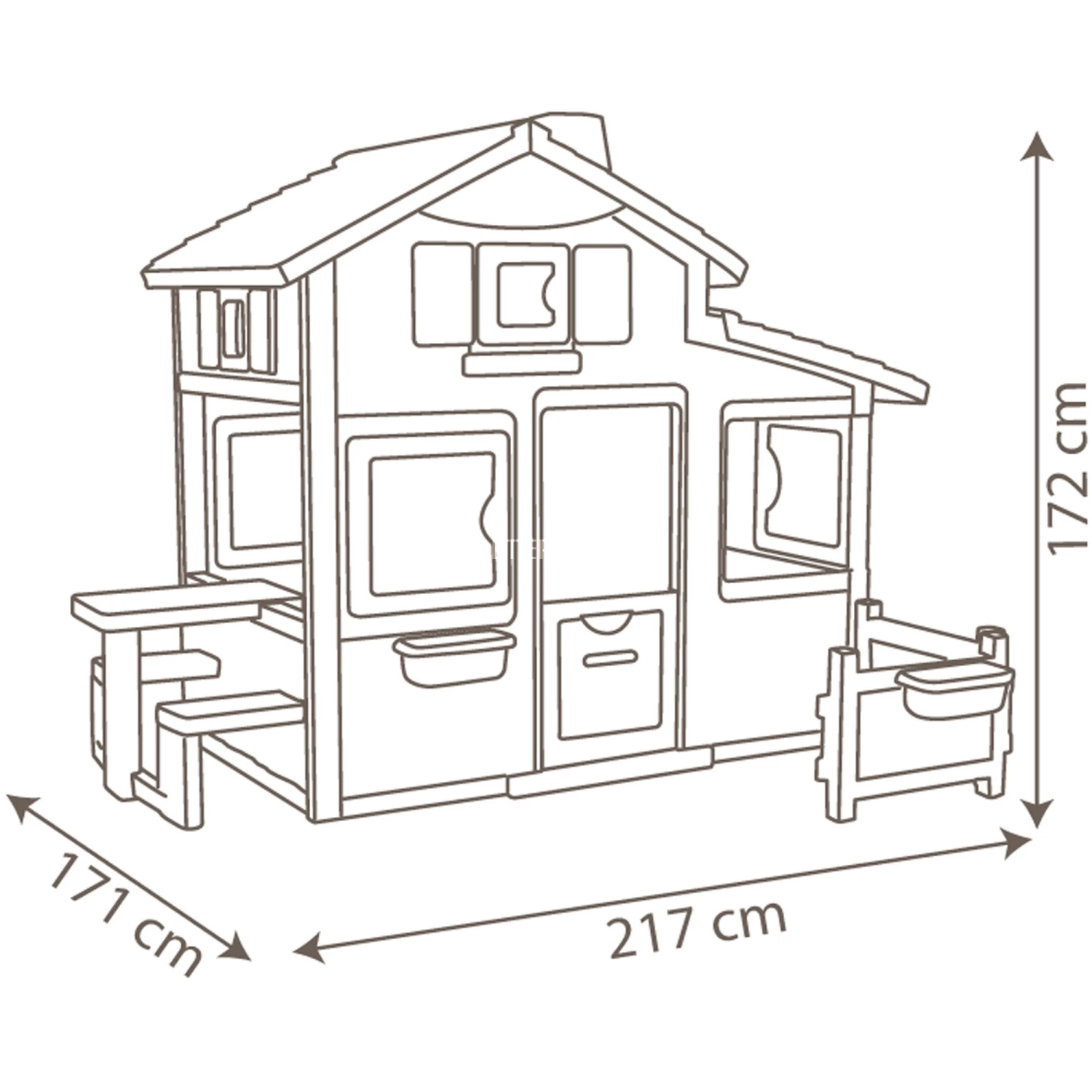 Gartenspielgeräte Smoby Neo Friends Spielhaus Mit Vorgarten, Gartenspielgerät 6 Gartenspielgeräte Smoby Neo Friends Spielhaus Mit Vorgarten, Gartenspielgerät – Bild 6