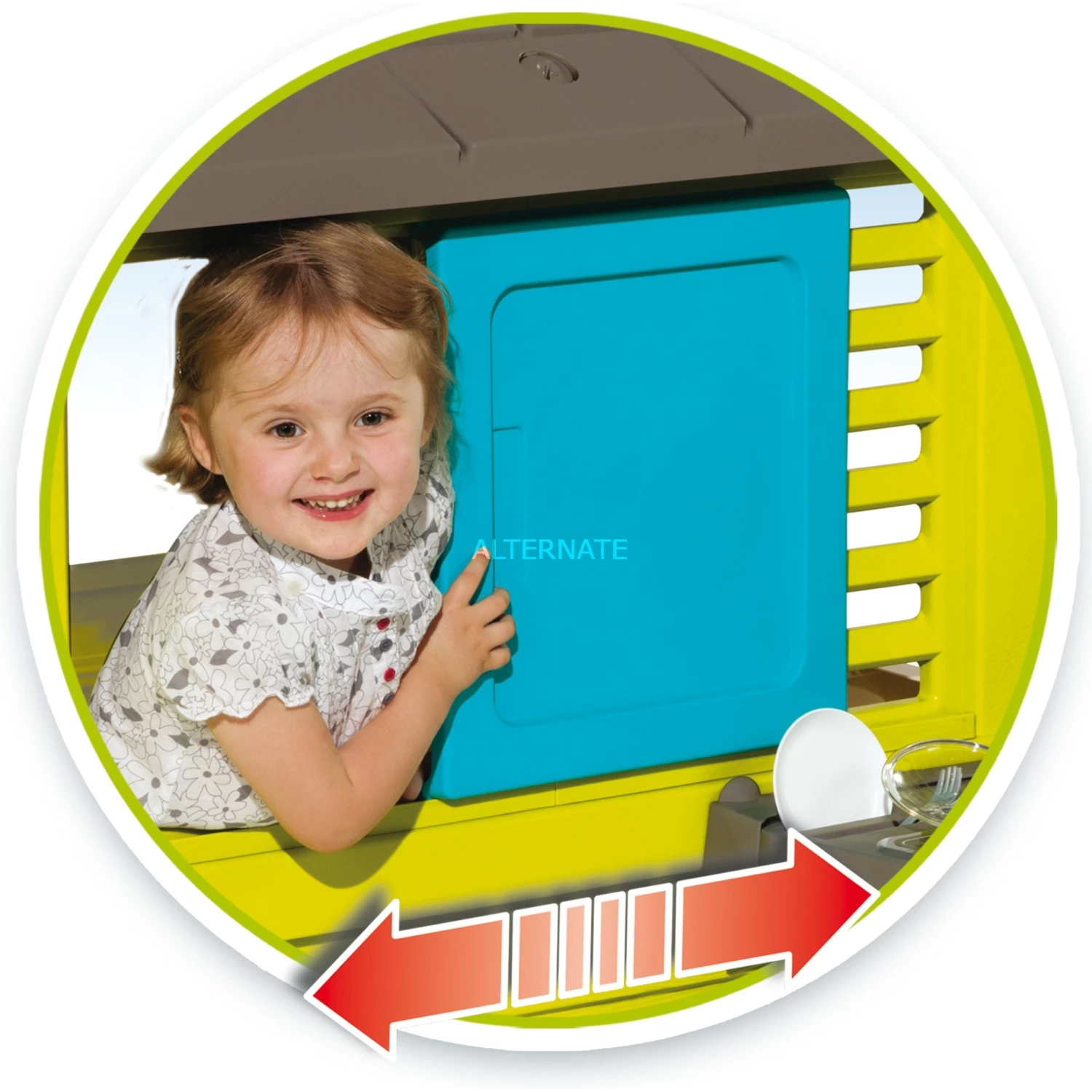 Gartenspielgeräte Smoby Pretty Spielhaus Mit Sommerküche, Gartenspielgerät (türkis/grün) 6 Gartenspielgeräte Smoby Pretty Spielhaus Mit Sommerküche, Gartenspielgerät (türkis/grün) – Bild 6